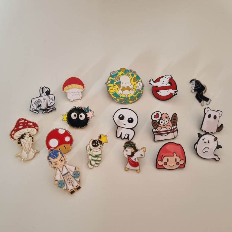 Cute Character Enamel Pin Badges – Anime, Studio Ghibli & Kawaii Pins – £1 Each ✨💖