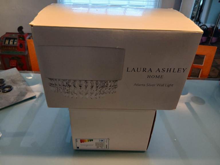 Laura Ashley Atlanta Silver Wall Light