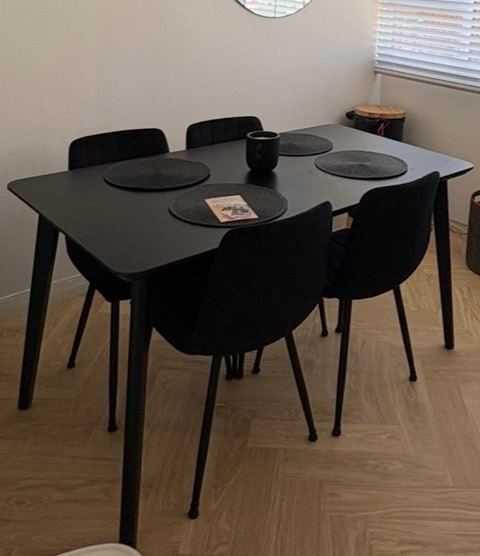 Ikea Lisabo black dining table