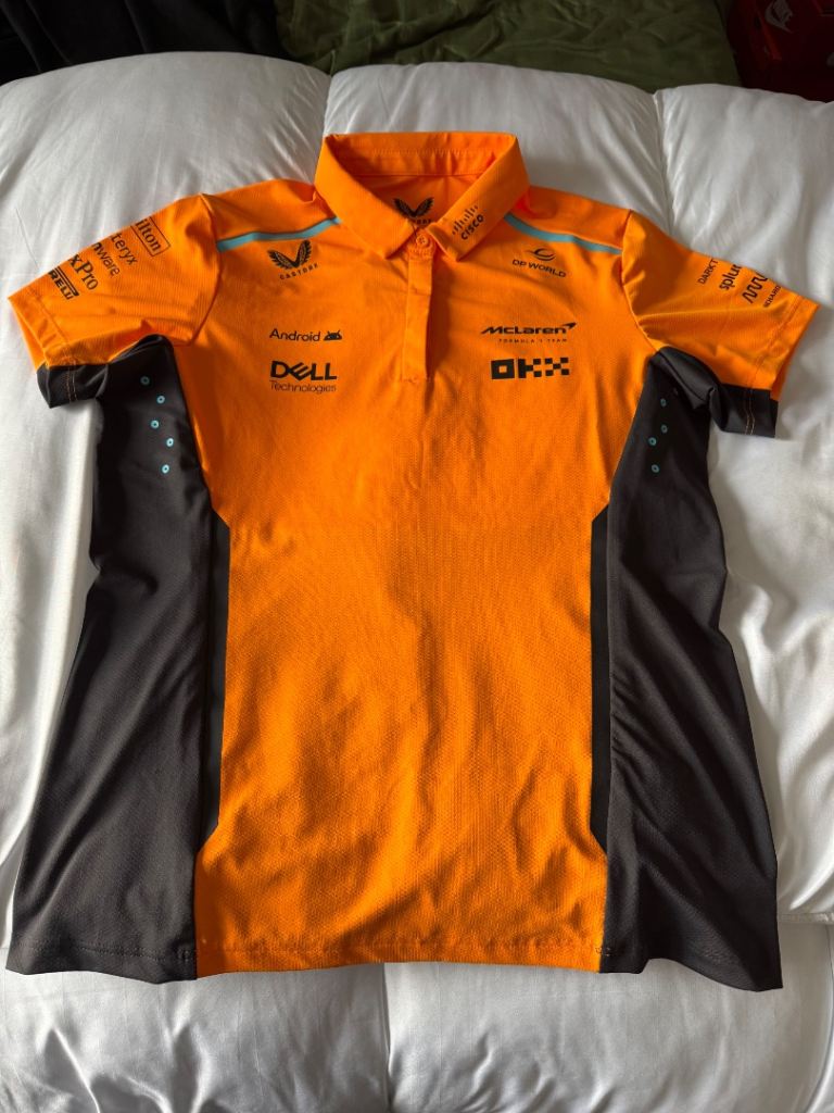 New McLaren Formula 1 Team Polo Shirt - Orange, Size S