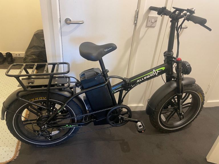 Allegro Electric Folding Bike – Black, Good Condition