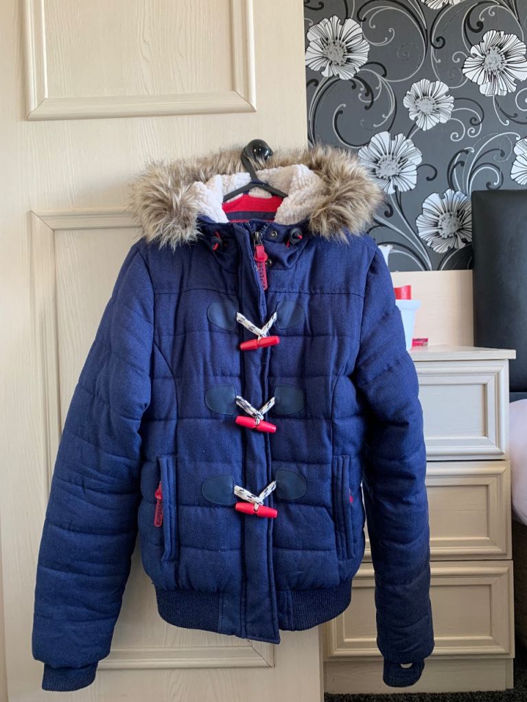 Superdry Winter Coats & Pink Hoodie – Sizes 8–10 – Good Condition