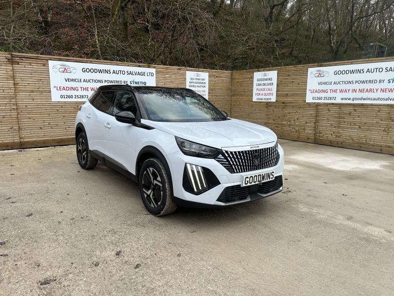 2025 75 PEUGEOT 2008 PURETECH EAT8 SS GT 1.2 AUTO DAMAGED REPAIRABLE SALVAGE