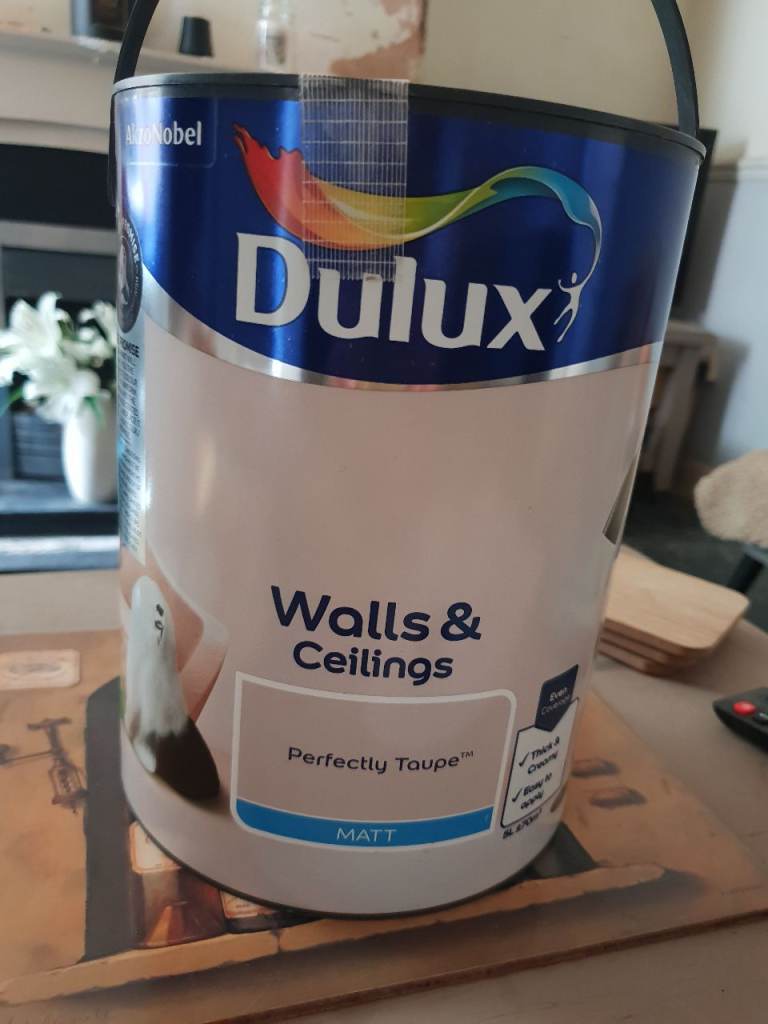 5 lt Dulux Walls & Ceilings Paint - Perfectly Taupe Matt