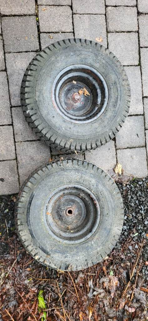 Two Rear Wheels off of a Countax size 18x8.50-8