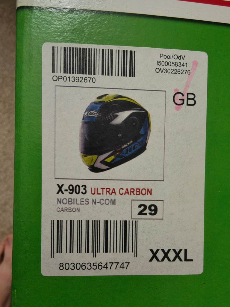 X-Lite X-903 Ultra Carbon Nobiles 029 Full Face Racing Helmet 