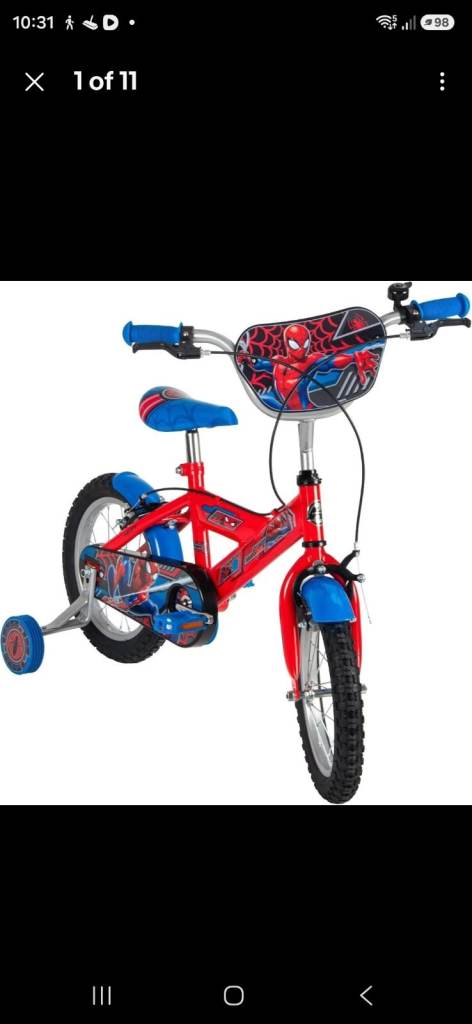 Huffy Spider-Man Kids Bike 16-inch – Brand New