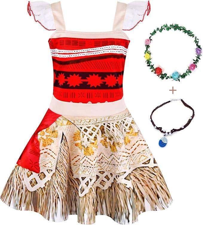 new in packaging - Moana dress up costume - size 5-6 years