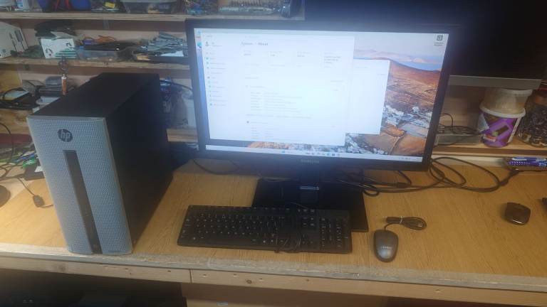 HP PAVILION CORE i 5  DESKTOP  PC  