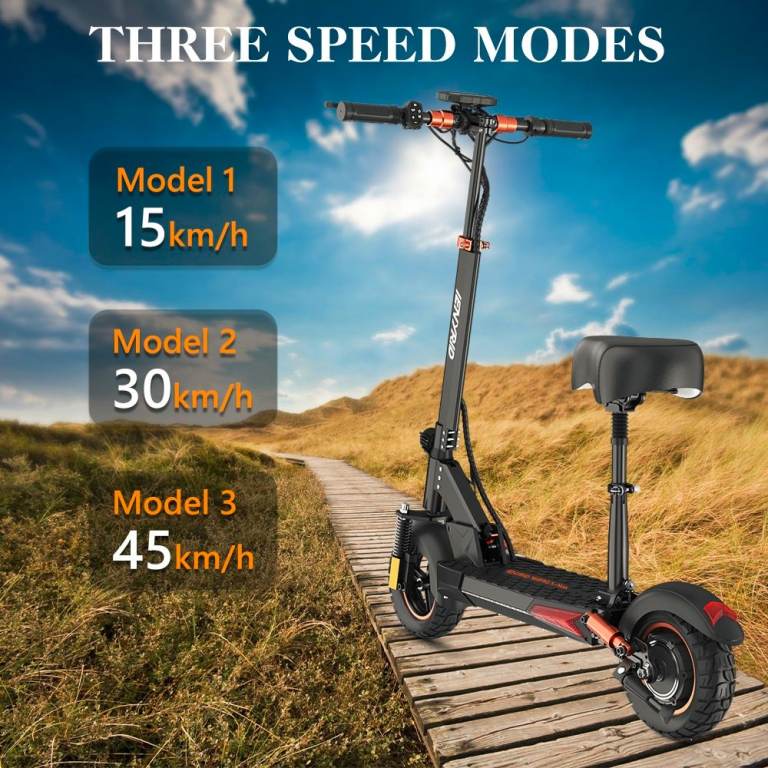ENYRID Electric Scooter with Seat – New, Three Speed Modes