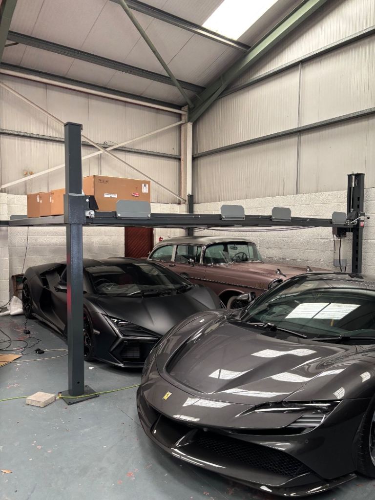 4 post 2 car ramp 