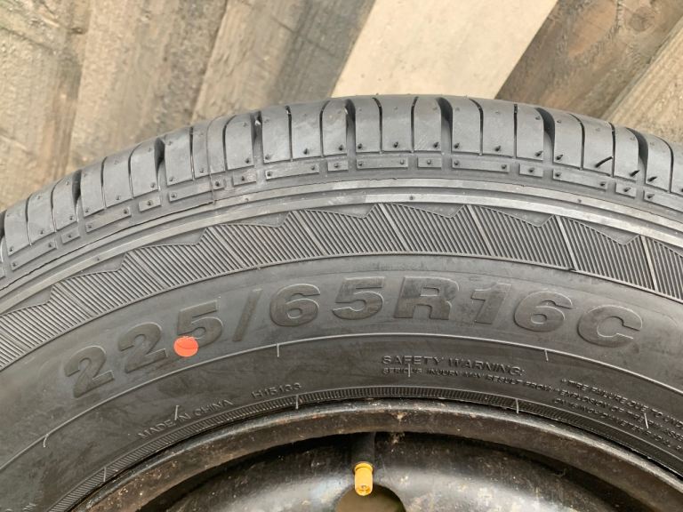 Van wheel with brand new tyre. 225/65R16C
