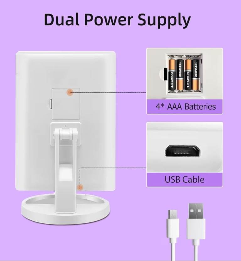 LED Lights Makeup Vanity Mirror 