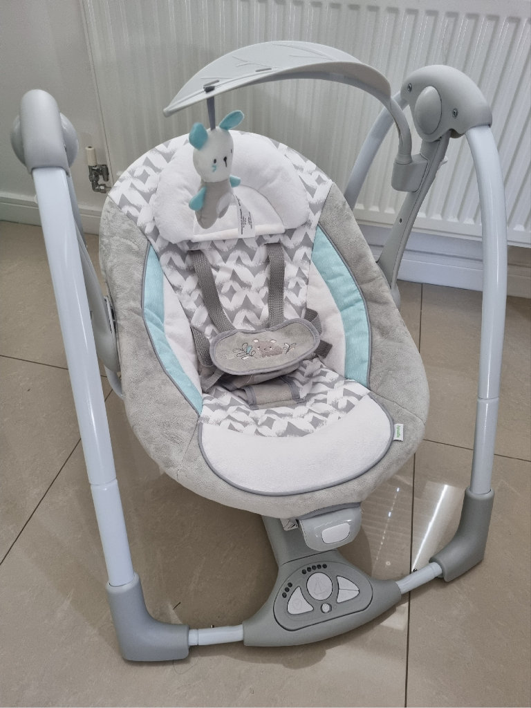Ingenuity ConvertMe 2-in-1 Compact Portable Automatic Baby Swing & Inf
