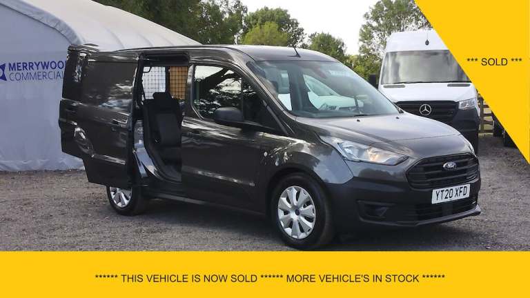 2020 Ford Transit Connect 220 L1 SWB AUTOMATIC 5 SEATER DOUBLE CAB CREW VAN IN GREY,ONLY 51.000 M...
