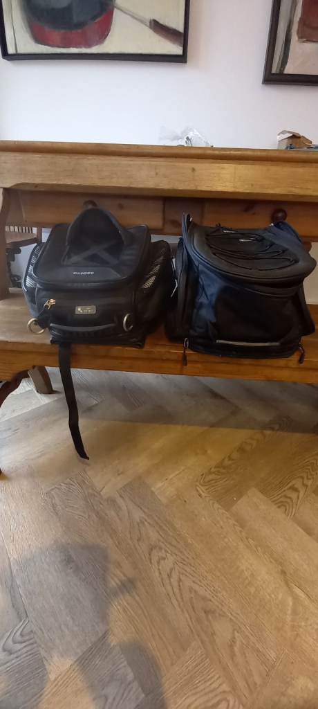 Oxford motorbike tank bag and rear seat bag