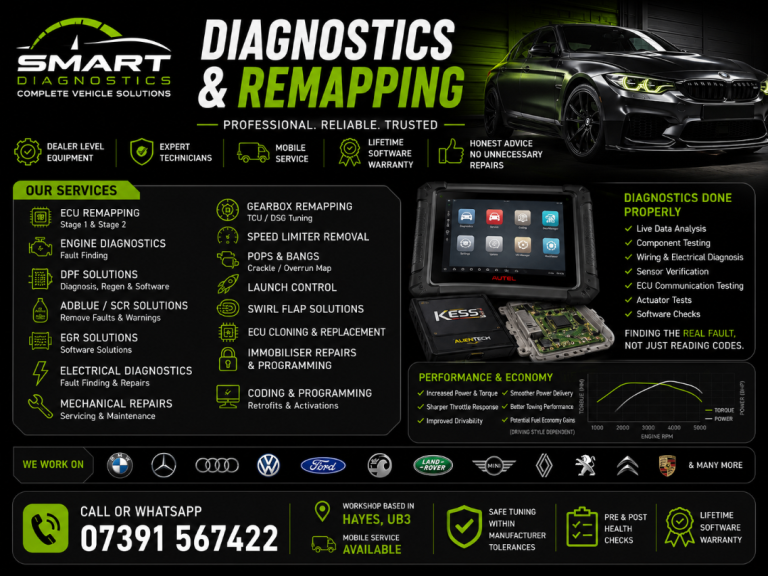 Vehicle Diagnostics | ECU Remapping | Electrical & Mechanical Repairs | Mobile & Workshop