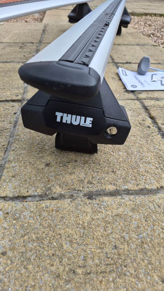 Thule WingBar Evo Silver Roof Bars to Fit Audi A4 Sedan B9 16-24