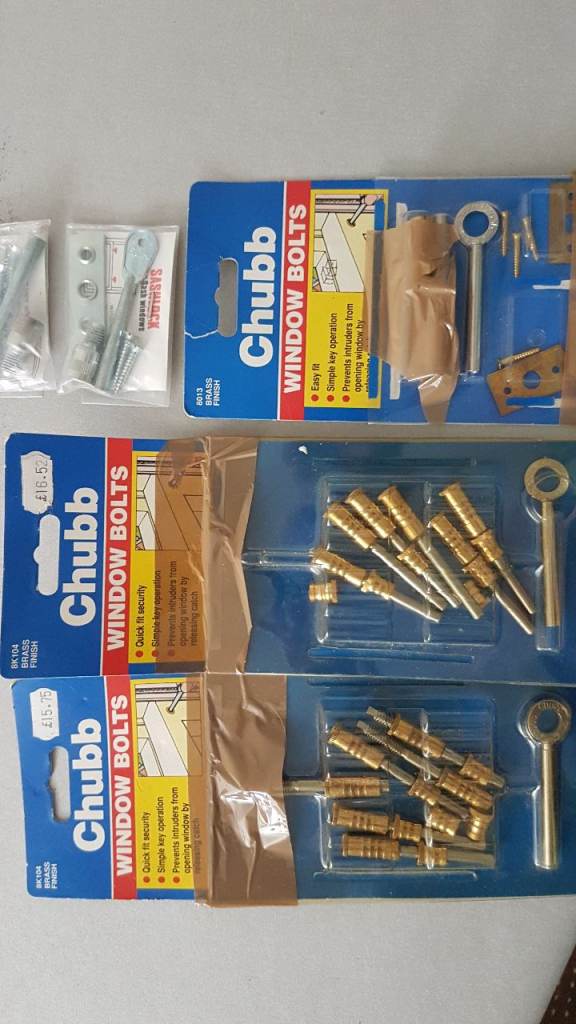 Wooden Sash Window Security Bolts