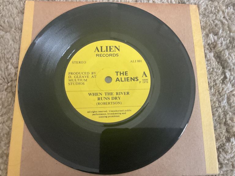 THE ALIENS - WHEN THE RIVER RUNS DRY 7” VERY RARE PROG ROCK