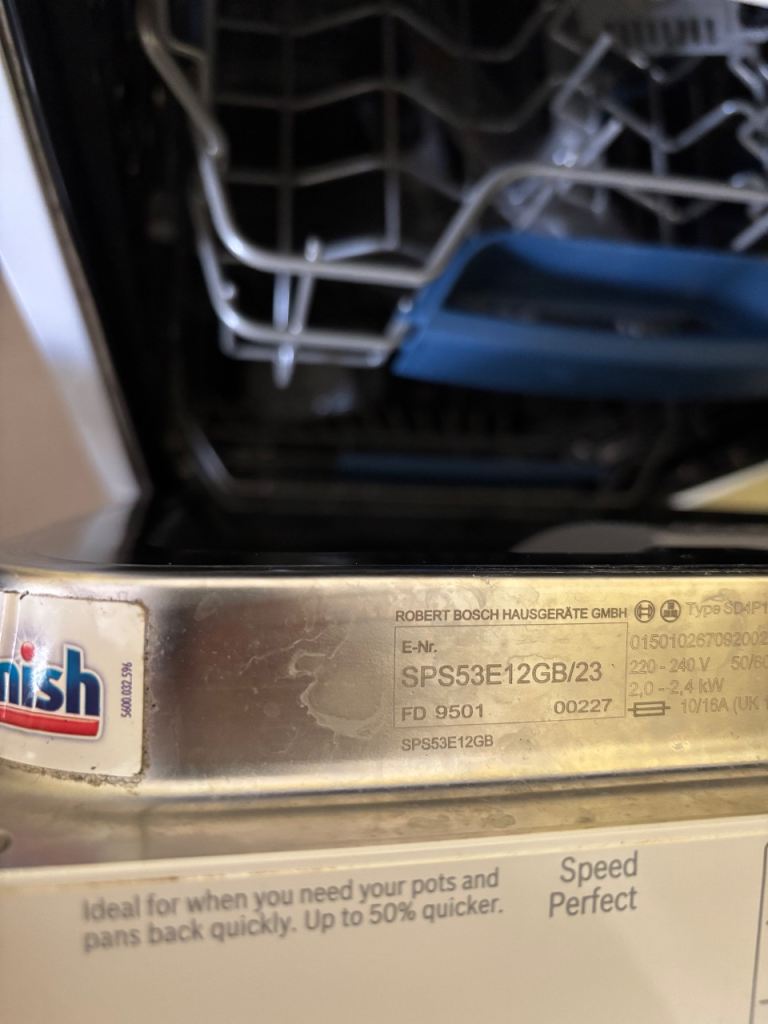 Bosch Dishwasher Slimline - Spares or Repair - £20