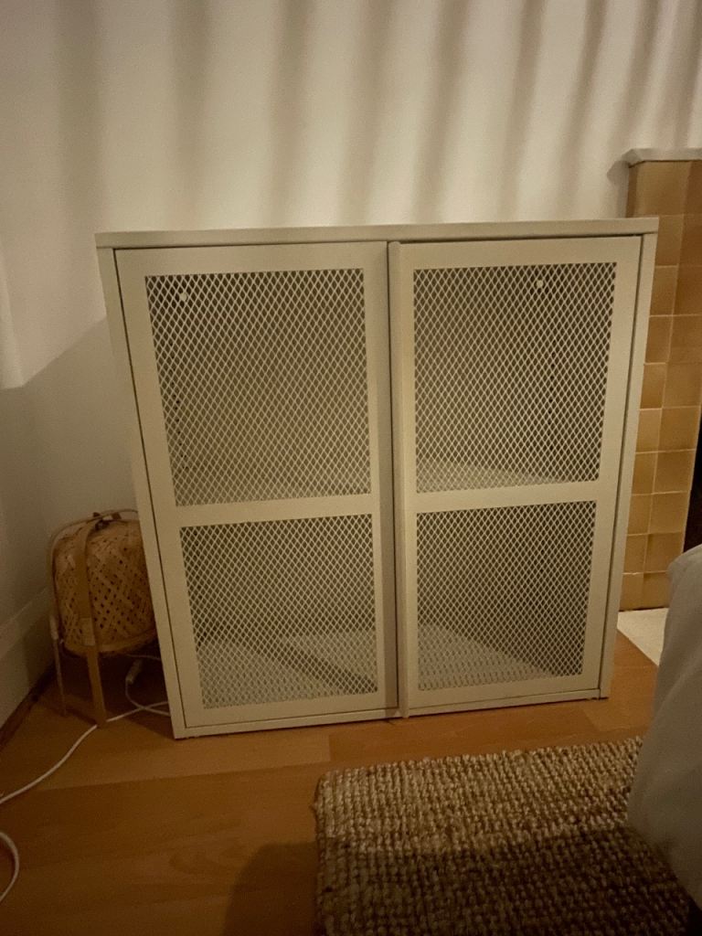 Metal White Storage Unit 