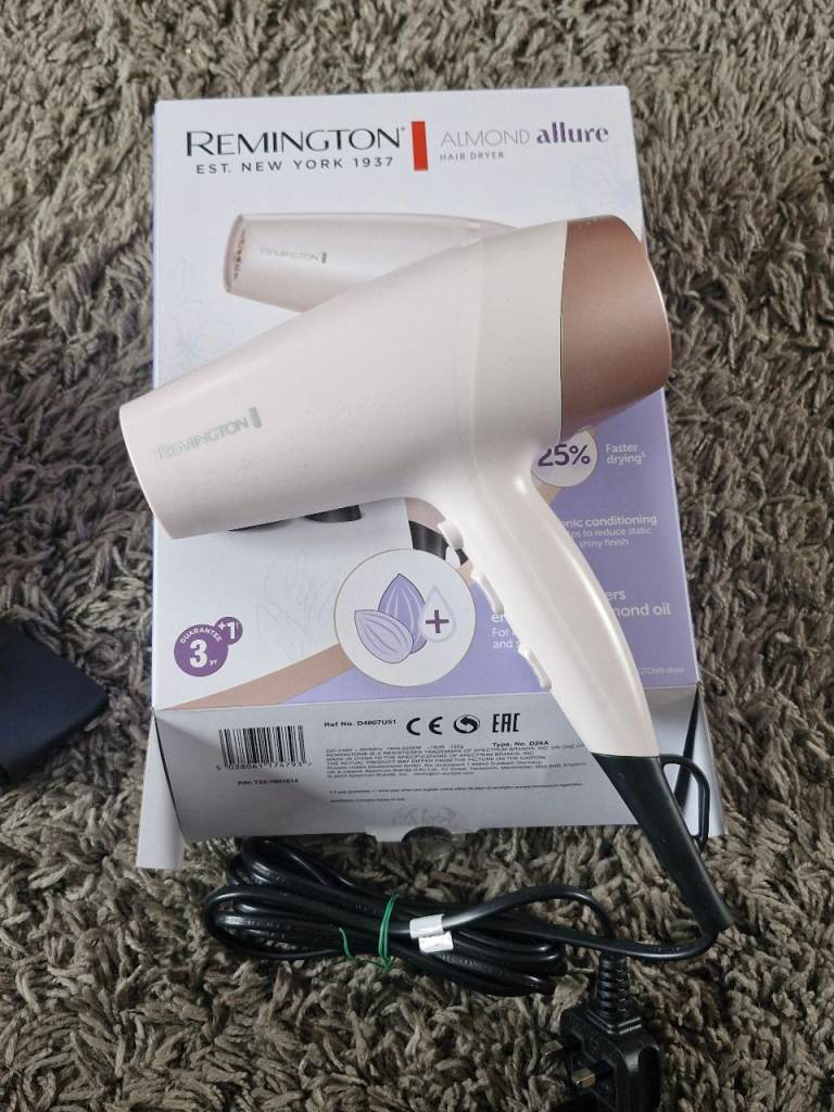 Remington Almond Allure hairdryer and straighteners