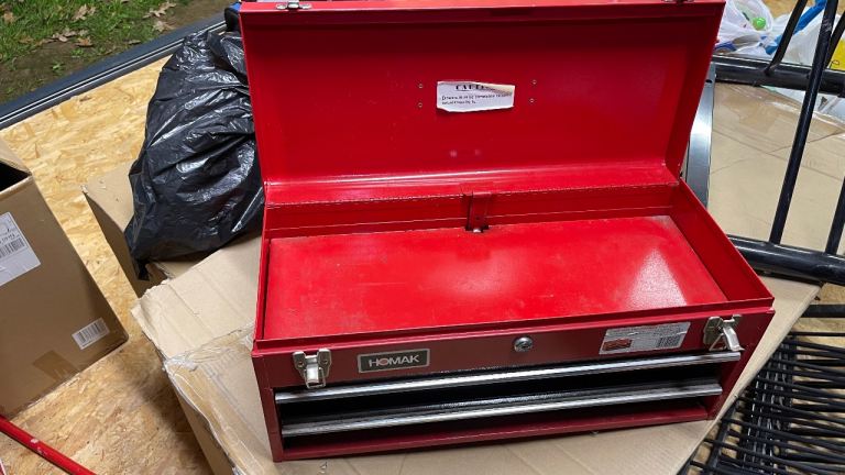 Red Steel Tool Box