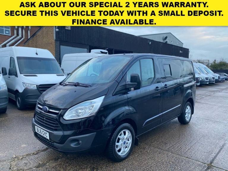 2016 16 FORD TRANSIT CUSTOM 2.2 TDCI T270 LIMITED L1 H1 SWB COMBI CREW 125BHP. A