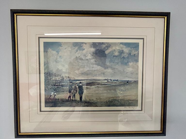 Vintage Signed Hunting Scene Print by Robin Furness (1973) – Limited Edition