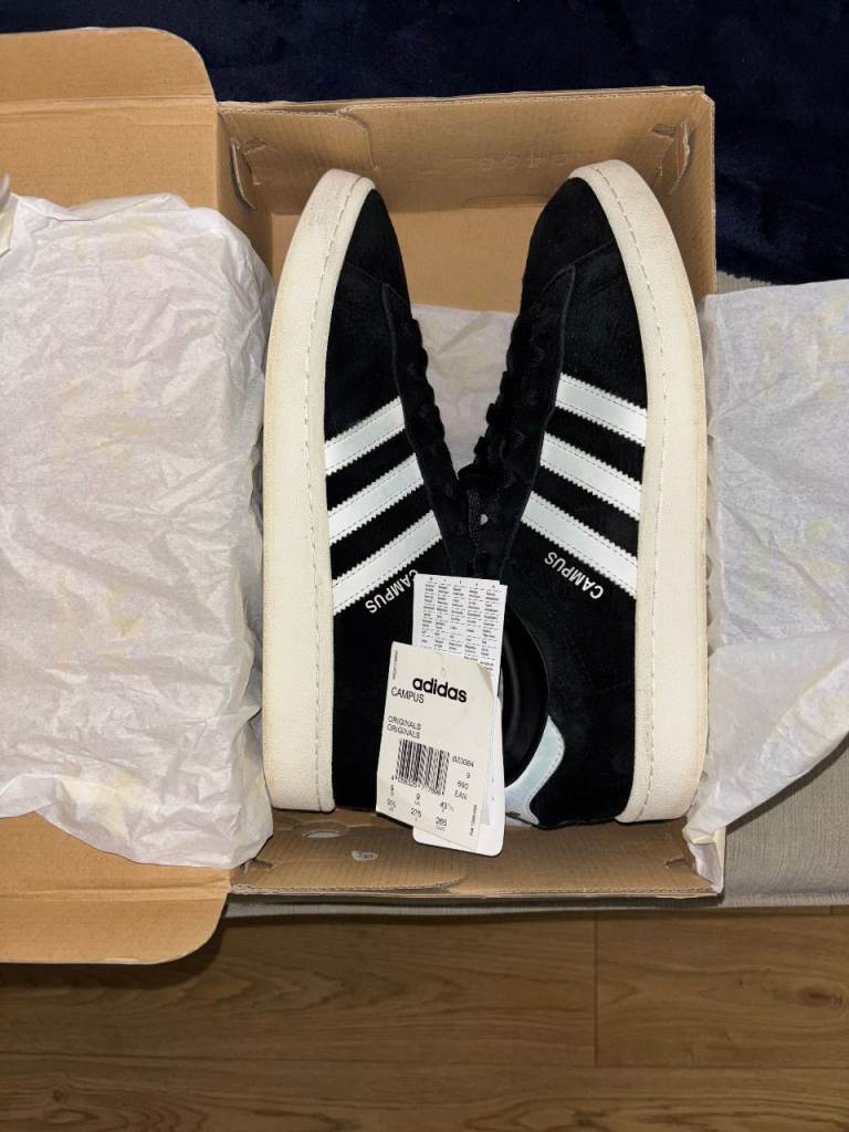image for Men's Adidas Campus Originals. Original Box/Tags. Size 9. Ex Condition. Cost £85, accept £28 ono