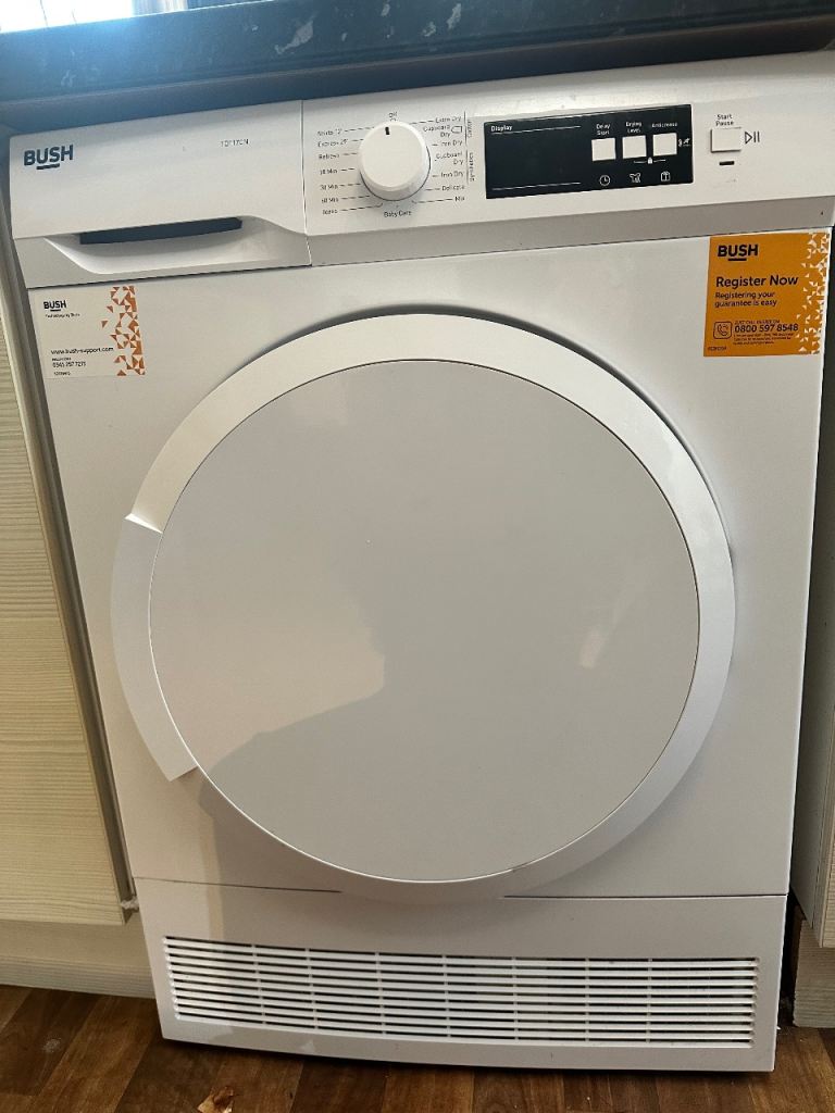BUSH Tumble Dryer – White, Good Condition