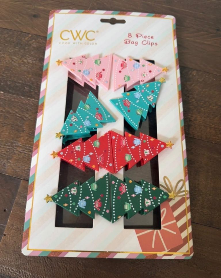 CWC Christmas Tree Bag Clips – 8 Piece Set, New