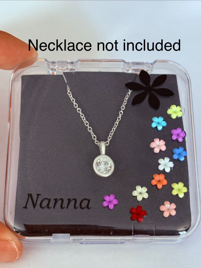 Handcrafted necklace gift box, customised to make a unique gift your way