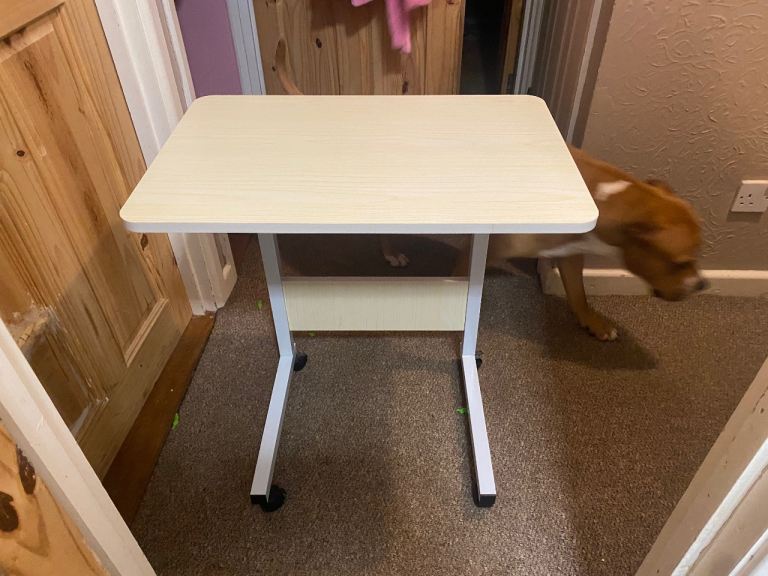 image for Over the bed adjustable height table 