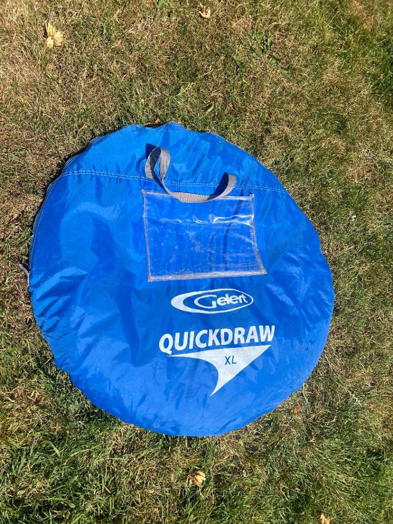 Gelert Quickdraw XL Pop-Up Tent - Blue, Good Condition