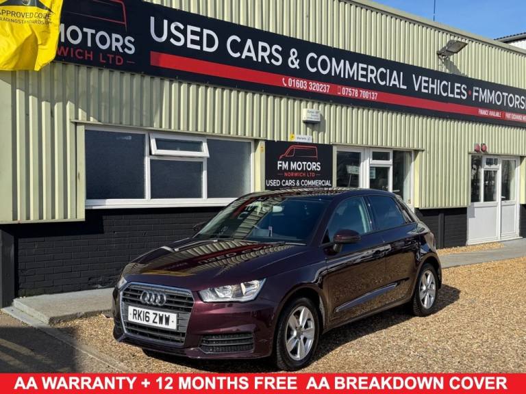 2016 16 AUDI A1 1.6 TDI SE SPORTBACK 5DR DIESEL MANUAL EURO 6 (S/S) (116 PS) DIE