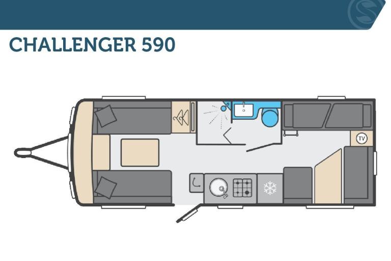 Swift Challenger 590, NEW 2026 Touring Caravan