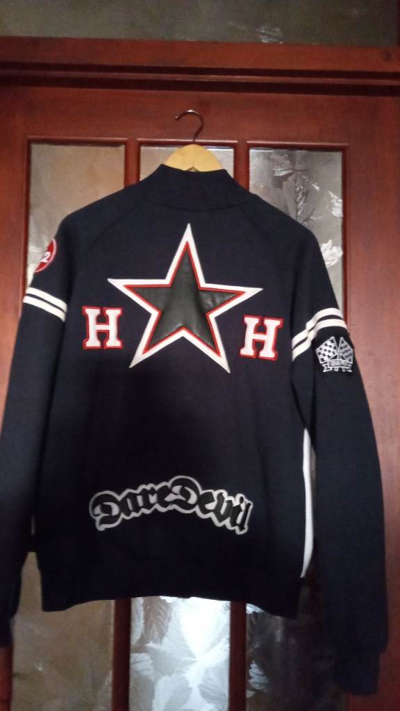 Harrison Racing Style Jacket - Black & White, Good Condition
