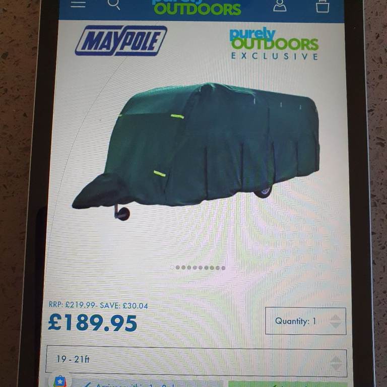 Maypole Caravan Cover