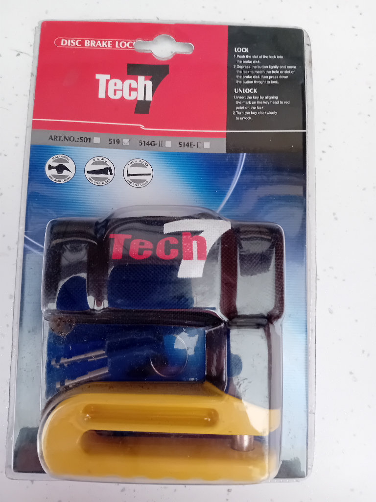 motorcycle disc lock