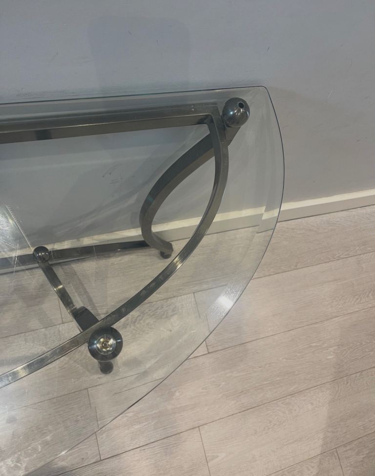 QUICK SELL hallway side table glass 