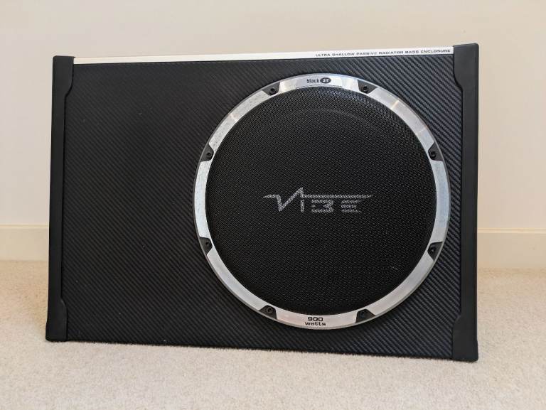 Never used: Vibe 'Black Air' TS12 900W SLIM enclosure subwoofer
