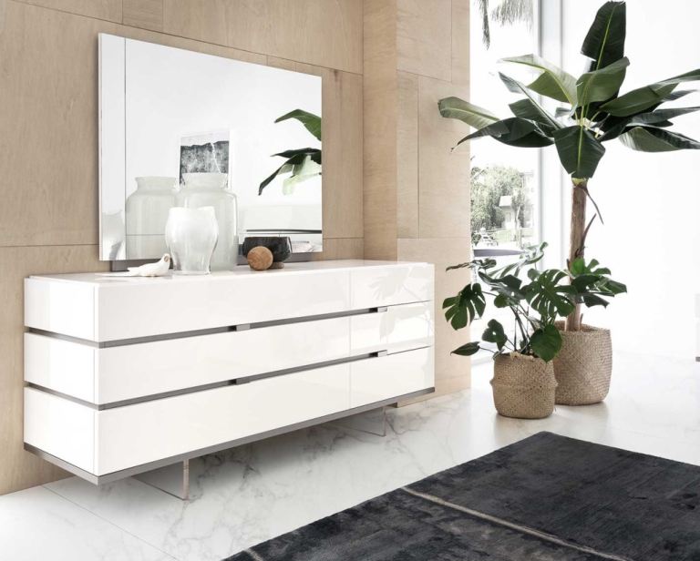 Denelli Italia “Isla” 6 Drawer Chest – White – Soft Close – Excellent Condition bought £1362