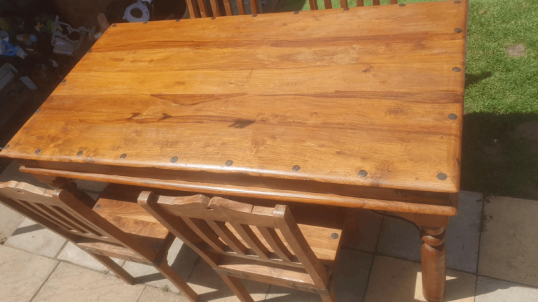 Table and 4 chairs