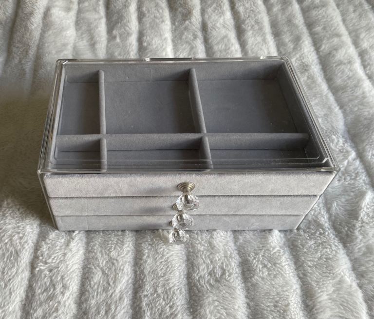 Jewellery Storage Box Earrings Bracelet Organiser Necklace Holder