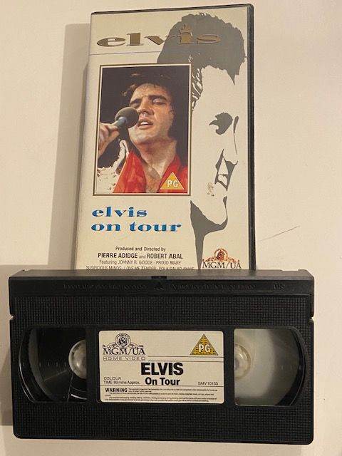 Elvis VHS Cassette 'Elvis on Tour'