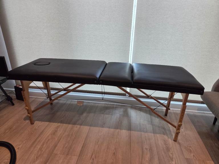 3-Section Portable Massage Table / Beauty Bed - Excellent Condition + Extras