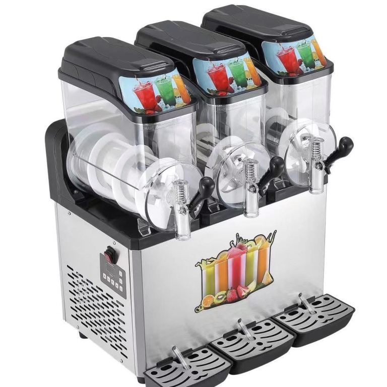 Commercial slush machine 3 bowls cafe shop restaurant supermarket 
