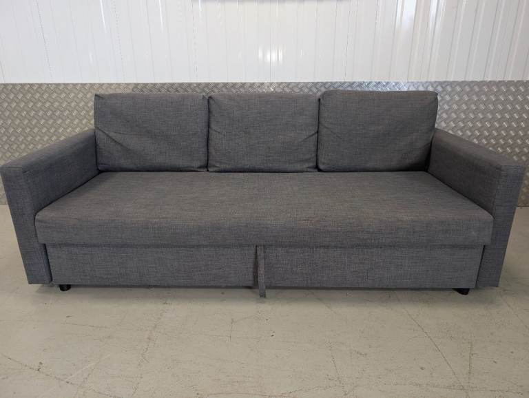 IKEA 3 Seater Storage Sofa Bed, Skiftebo dark grey- Good Condition - Delivery Available